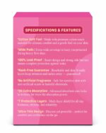 LovFiora Ultra Thin Sanitary Pads for Women – XL 280mm (Pack of 30) | 7-Layer Protection with Gel Technology | 100% Rash-Free & Leak Proof | Cottony Soft Feel - Image 4