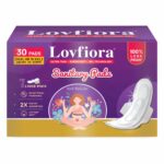 LovFiora Premium Sanitary Pads – 30 Pads Combo (XL + XXL) | Advanced Gel Technology for 2X Absorption | Heavy Flow & Overnight Protection | Rash-Free & Breathable